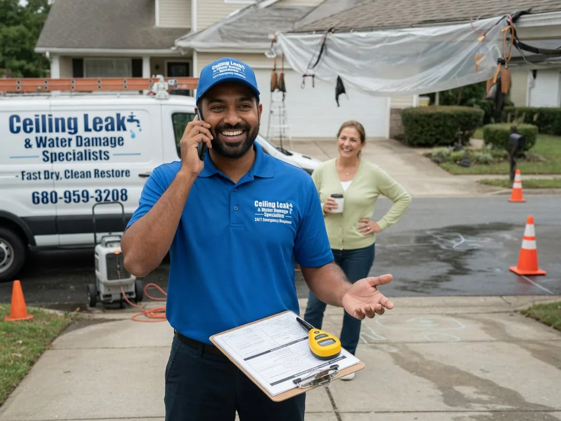 Ceiling Leak Cleanup Pinon, NM FAQs